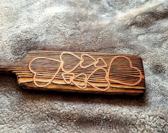 Twist of hearts spanking paddle