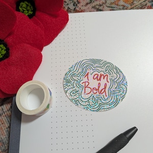 I Am Affirmation Sticker Set- Motivational, Positive, Self Love, Stickers, Self Love, Reminders, Hand Drawn, Mental Health, Journaling