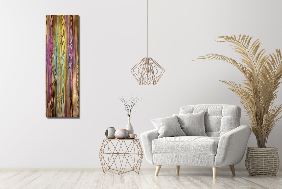 Wood Wall Art Vertical Wall Decor 12x36 Unique Wall Etsy