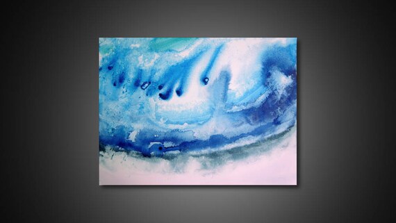 Abstract Canvas Art Large Blue Wall Decor Large Canvas Art Blue Wall Decor