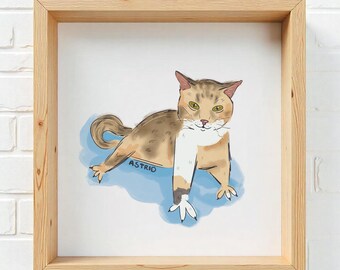Retrato de mascota feo dibujado a mano personalizado Arte de dibujo de perro personalizado Arte de mascota por encargo Retrato de mascota a partir de una foto Retrato de perro mal dibujado a partir de una foto