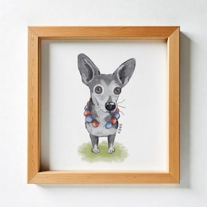 Custom Hand Drawn Ugly Pet Portrait Art Custom Dog Drawing Pet Art Commission Pet Portrait From Photo Badly Drawn Dog Portrait From Photo
