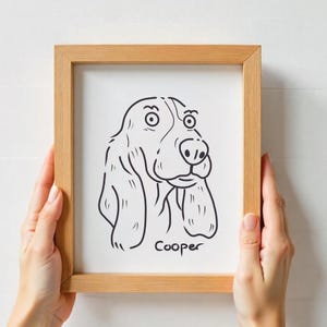 Custom Badly Drawn Silly Pet Doodle Funny Dog Line Art Ugly Portrait Dog Cat Owner Gift Commission Pet Art Digital Hand Drawn File Download