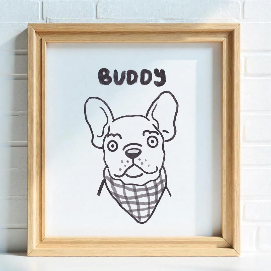 Custom Badly Drawn Pet Portrait: Funny Dog or Cat Art (digital Download ...