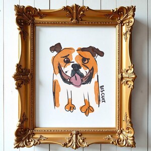 Custom Pet Portrait Custom Dog Portrait Custom Pet Drawing Pet Art Commission Pet Portrait From Photo Badly Drawn Dog Portrait From Photo