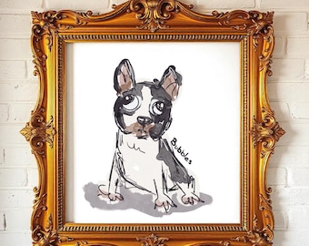 Custom Pet Portrait: Free Style Dog Art (Digital Download)