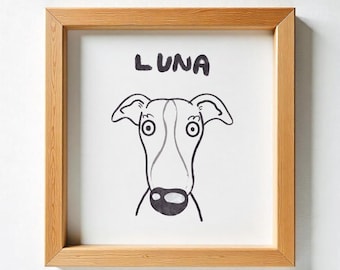 Funny Custom Pet Portrait: Badly Drawn Pet Art (Digital Download