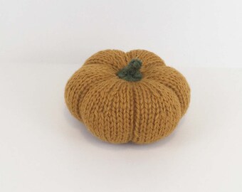 Knit Pumpkin- Golden Orange