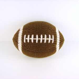 Hand-Knit Football- medium with stripes