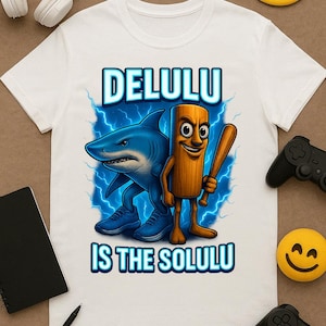 Tung tung tung sahur and Tralalero tralala  - Italian Brainrot Viral Meme T-Shirt (Capuccino Ballerina, Assassino, Bombardino Crocodilo)