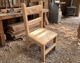 Wooden Child Chair DIY Woodworking Plans (PDF Download)