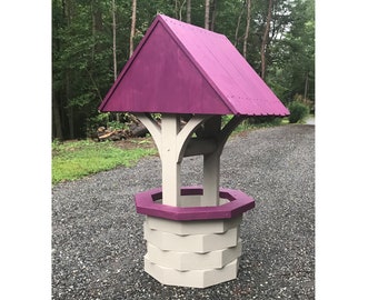 How to Build a 4 ft. Wishing Well. Downloadable Woodworking Plans. DIY Instruction Guide with Photos. Wooden Wishing Well DIY Project Book.