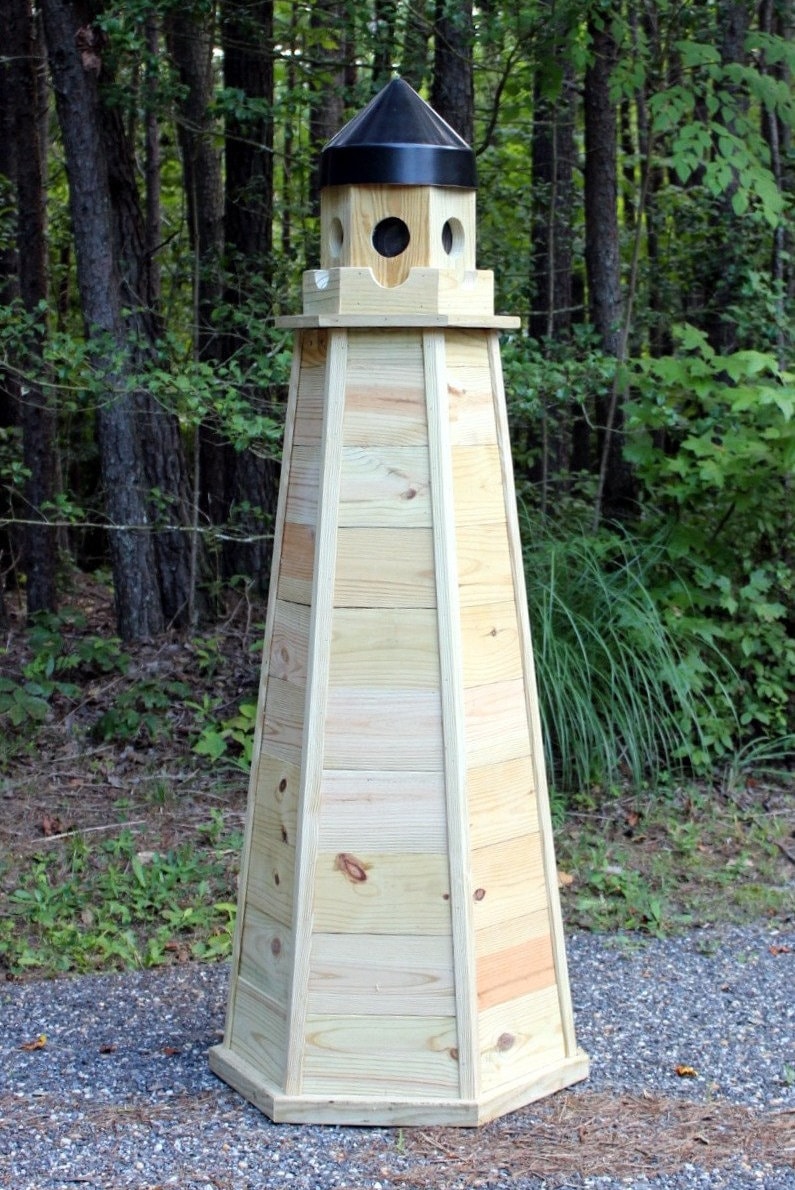 Downloadable Woodworking Plans - 5 Ft. Treated Lumber Lighthouse Plans ...