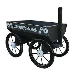 Downloadable Woodworking Plans - Large Wooden Wagon Planter