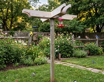 DIY Bird Feeding Station. Woodworking Plans (PDF Download)