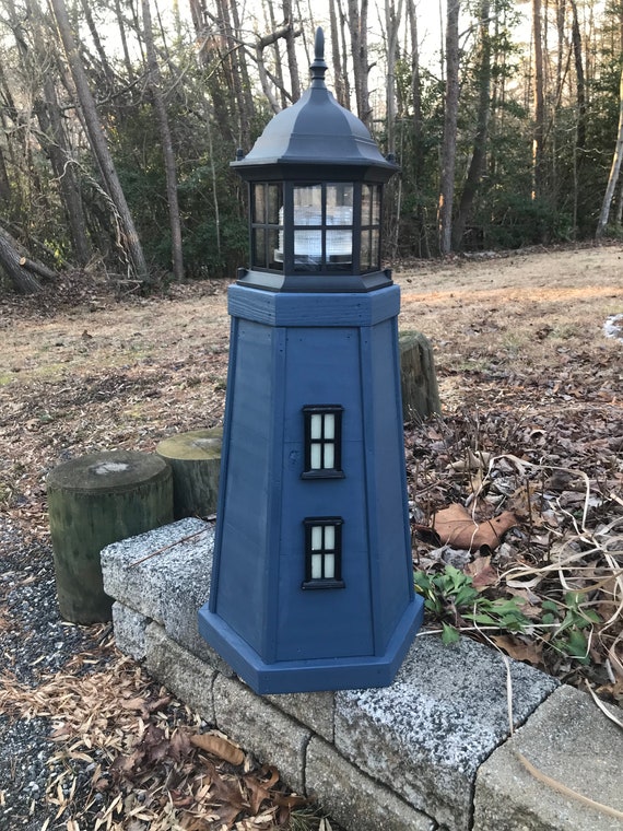 5 Ft. Treated Lumber Lawn Lighthouse Woodworking Plans. DIY Instruction