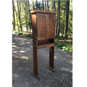 Downloadable Woodworking Plans for an Over the Toilet Cabinet