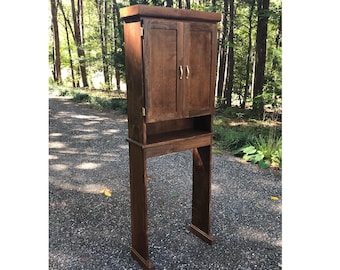 Downloadable Woodworking Plans for an Over the Toilet Cabinet