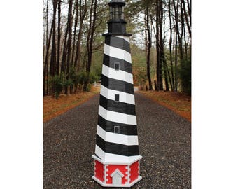 How to Build a 6 ft. Cape Hatteras Lawn Lighthouse. Downloadable Plans. Illustrated DIY Project Book with Photos at Every Step.