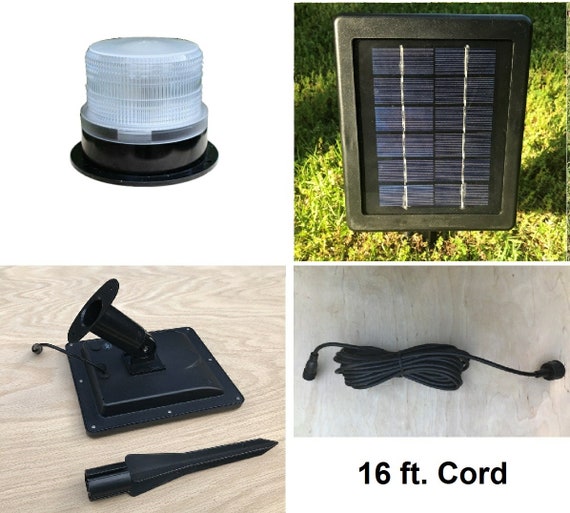 Revolving Solar Lighthouse Beacon For Diy Lawn Lighthouses 