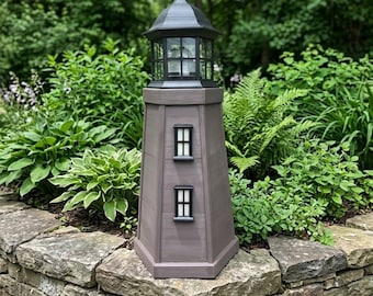 Lawn Lighthouse Woodworking Plans, 3ft Garden Decor (PDF Download)