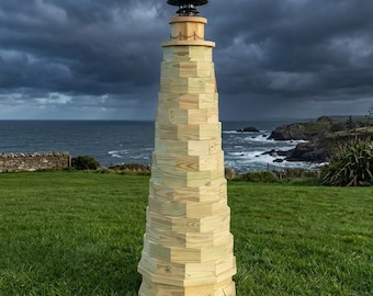DIY Lawn Lighthouse Woodworking Plans, 6 ft (PDF Download)