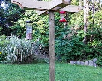 Woodworking Plans - Deluxe Bird Feeding Station. Illustrated Plans with Photos!