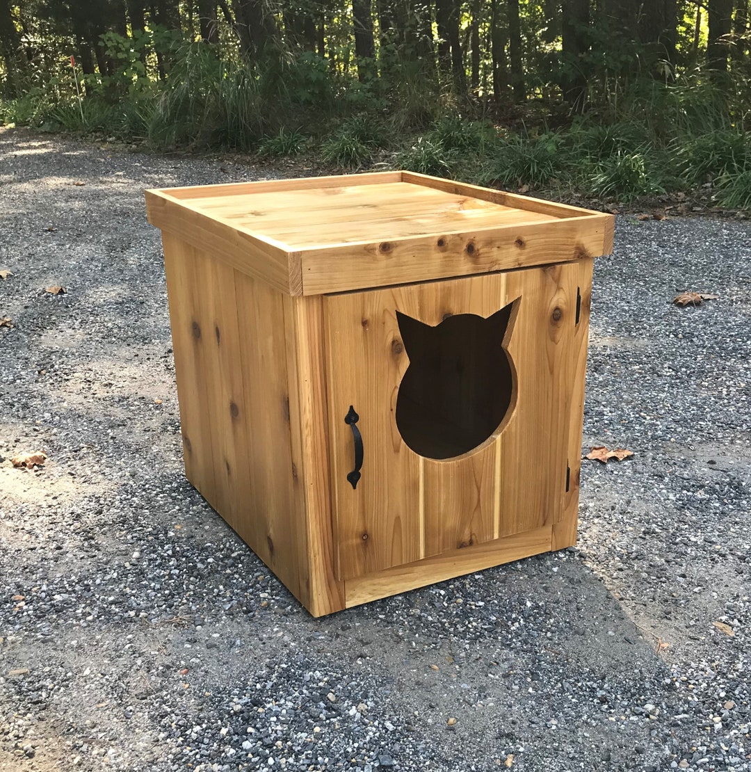 Woodworking Plans How to Build a Wooden Cat Litter Box Enclosure