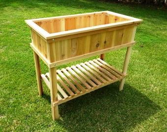 Planos de carpintería descargables: jardinera elevada de cedro. ¡Planos ilustrados con fotos!