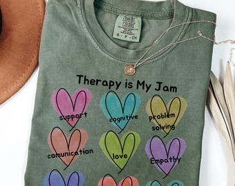 Therapy is My Jam T-shirt, Mental Health Awareness, Unisex Cotton Tee