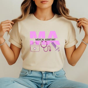 Medical Assistant Unisex T-shirt - Healthcare Worker Gift, Nurse Shirt, Medical Staff Tee, Hospital Apparel, Healthcare Professional Top