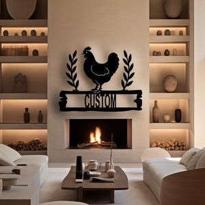 Letrero metálico personalizado de granja de pollos, letrero de gallinero, letrero personalizado con nombre de gallina, arte mural para gallinero, decoración de granja con huevos, letrero de granero