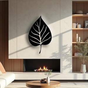 Metal Leaf Wall Art: Modern Nature Home Decor