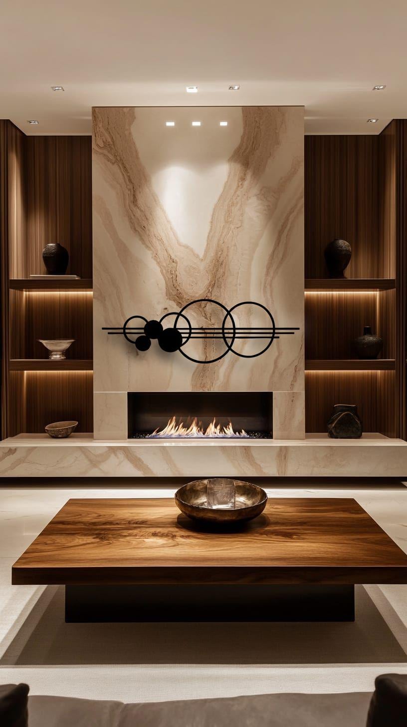 Linear Orbit Metal Wall Art,metal Circular Geometric Wall Art ...