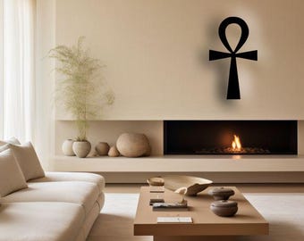 Ankh Metal Wall Art, Egyptian Key of Life Symbol