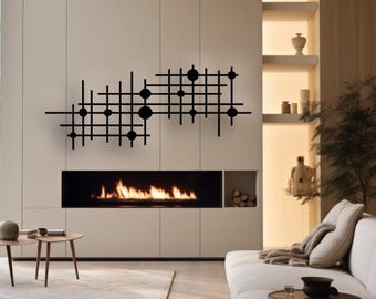 Geometric Metal Wall Art: Modern Abstract Home Decor