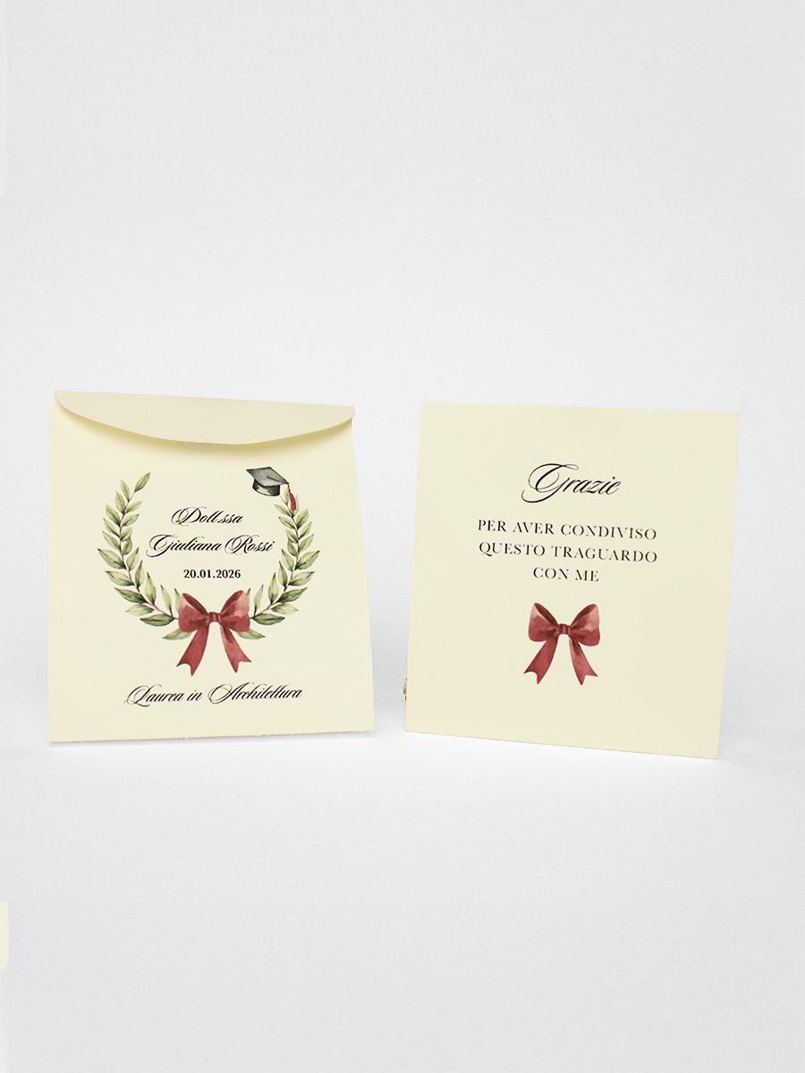Segnaposto Segnalibro Laurea Con Matita – Gufetto, Corona, Alloro, Citazione, Personalizzabile 20x7 Cm