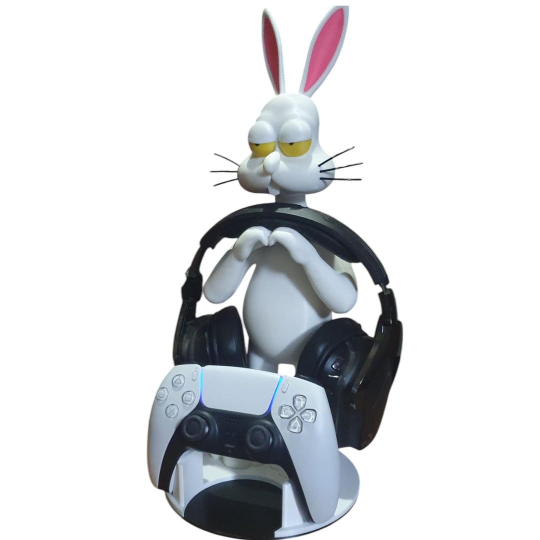 Simpsons Vicious Rabbit, Triple Stand (controller, Headphones, Drinks ...