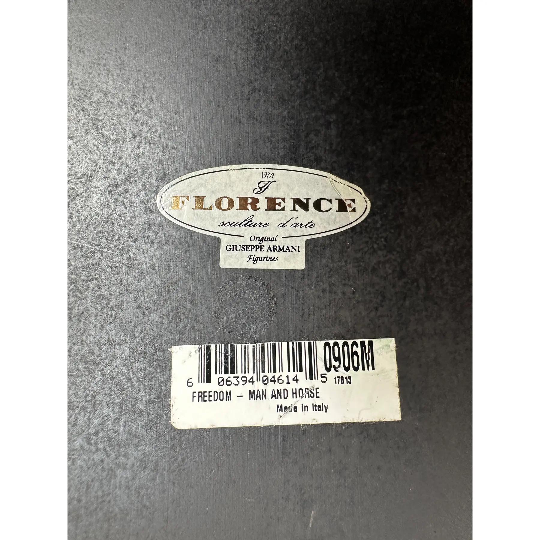 Vintage 1992 Florence Giuseppe Armani Marley Horse 