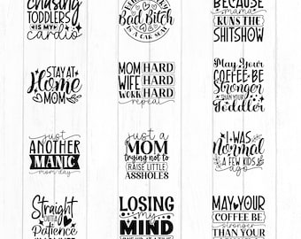 Muttertags-Zitate SVG-Bundle, Mama Wertschätzung Designs (Digitaler Download)