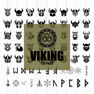 Viking SVG PNG Bundle 1500 Vector Files for Laser Cutting, Cricut, Crafting, Tattoos etc! Norse Gods, Celtic Knots, Commercial Use