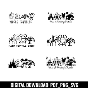Parque temático SVG, Svg mágico, Castillo, Viaje SVG, ¡Qué mundo tan maravilloso! Svg, Vacaciones en parque temático, Parque mundial SVG, Parque del castillo, Ratón Svg