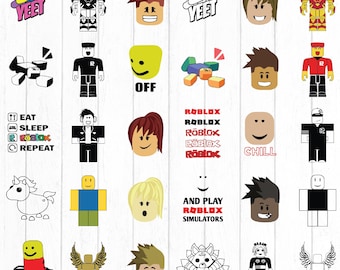 Roblox Gamer SVG Bundle, Birthday Party Designs (Digital Download)