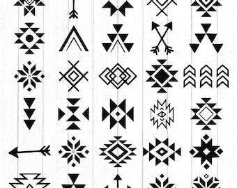 Southwestern Aztec SVG Bundle – Boho Tribal Cut Files (Digital Download)