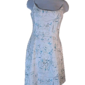 striped maxi dress blue white Palm Beach Sleeveless Tiered Maxi Dress