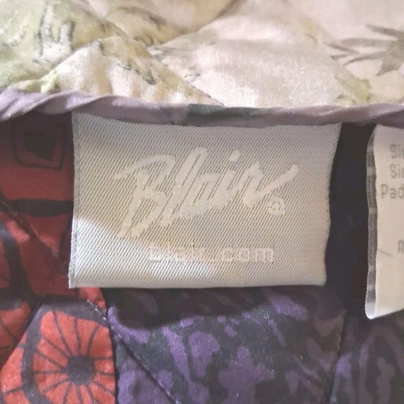 100% Silk Patchwork  Jacket, Size Medium, Reversi… - image 6