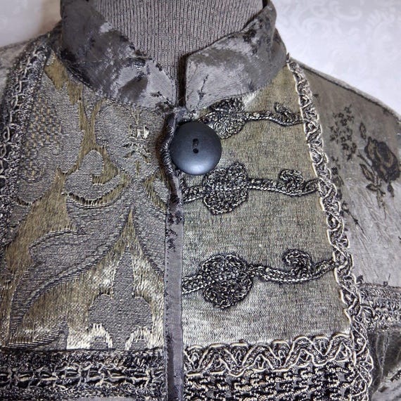 Vintage Patchwork Flashback Velvet Jacket, Size X… - image 6