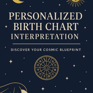 Personalized Birth Chart Interpretation | Discover Your Cosmic Blueprint | PDF Report