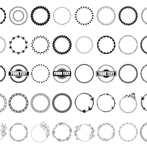 Rama koła SVG, Koło SVG, Podwójna rama koła SVG, Okrągła rama SVG, Doodle Circle SVG, Ramka SVG, Dekoracja ramki koła Ślub