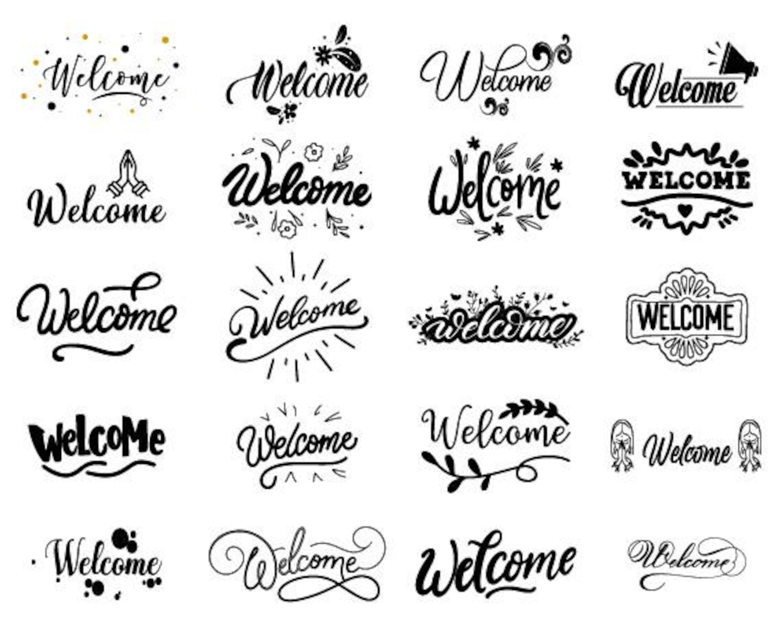 Welcome SVG Bundle: Farmhouse Sign, Porch Decor (digital Download) - Etsy